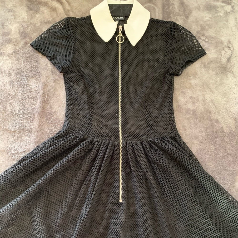 Deandri fishnet dress